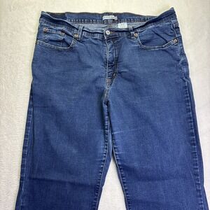 Levis 512 Perfectly Slimming Straight Jeans Womens Size 22M Medium Wash Denim
